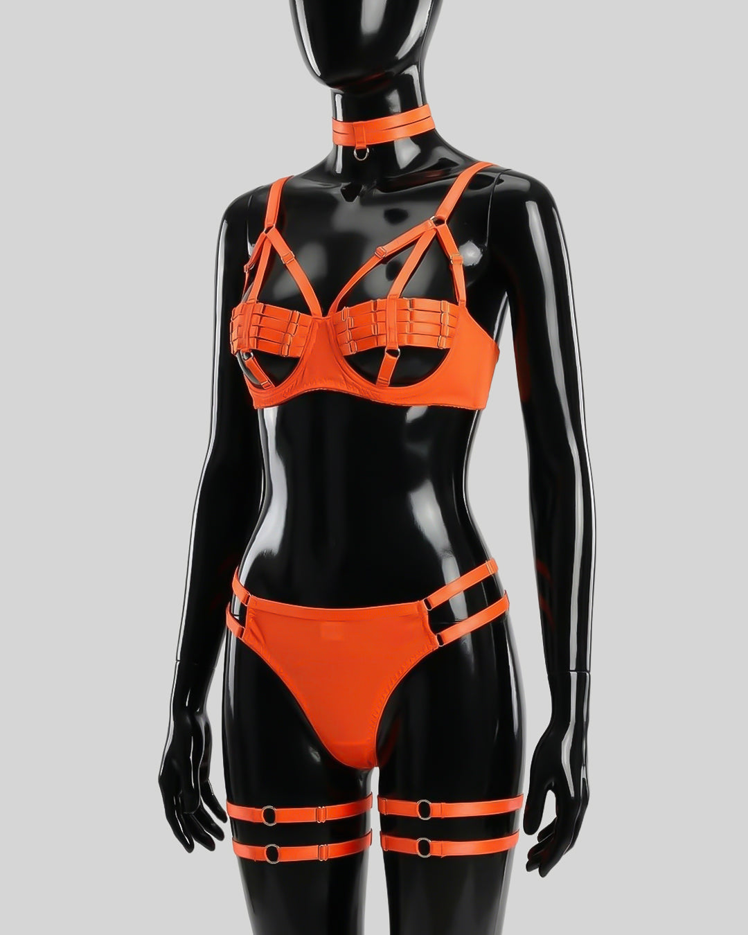 Golden Hour Tease – Strappy Bralette & Brief Set