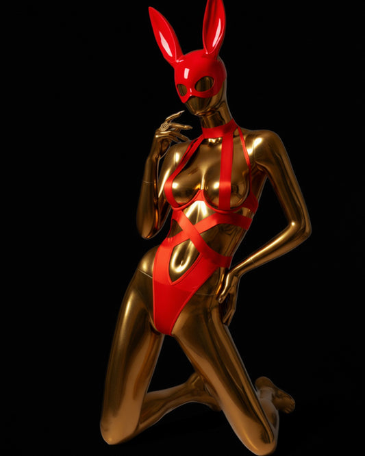 Magma Hot – Strap Halter Hollow Out Bodysuit