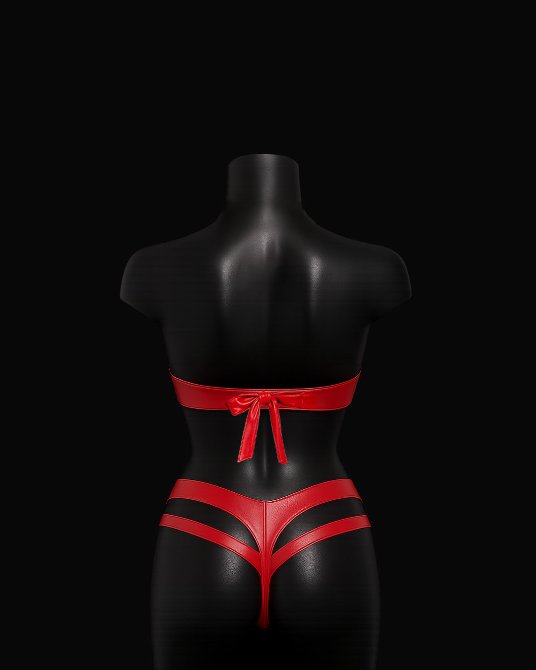 Noir Temptation - Strappy Lingerie Set