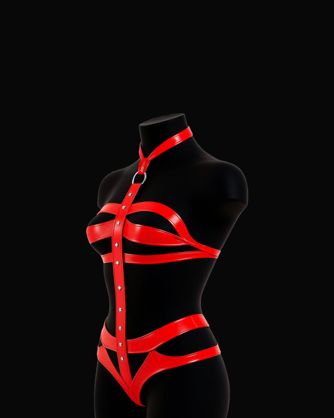 Noir Temptation - Strappy Lingerie Set