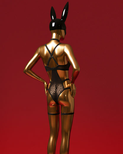 Untamed Halo – Leopard Print Mesh Bodysuit