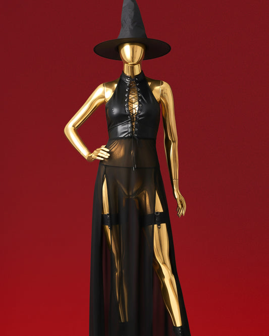 Enchanted Nights – Mesh Cover Dress Bodysuit