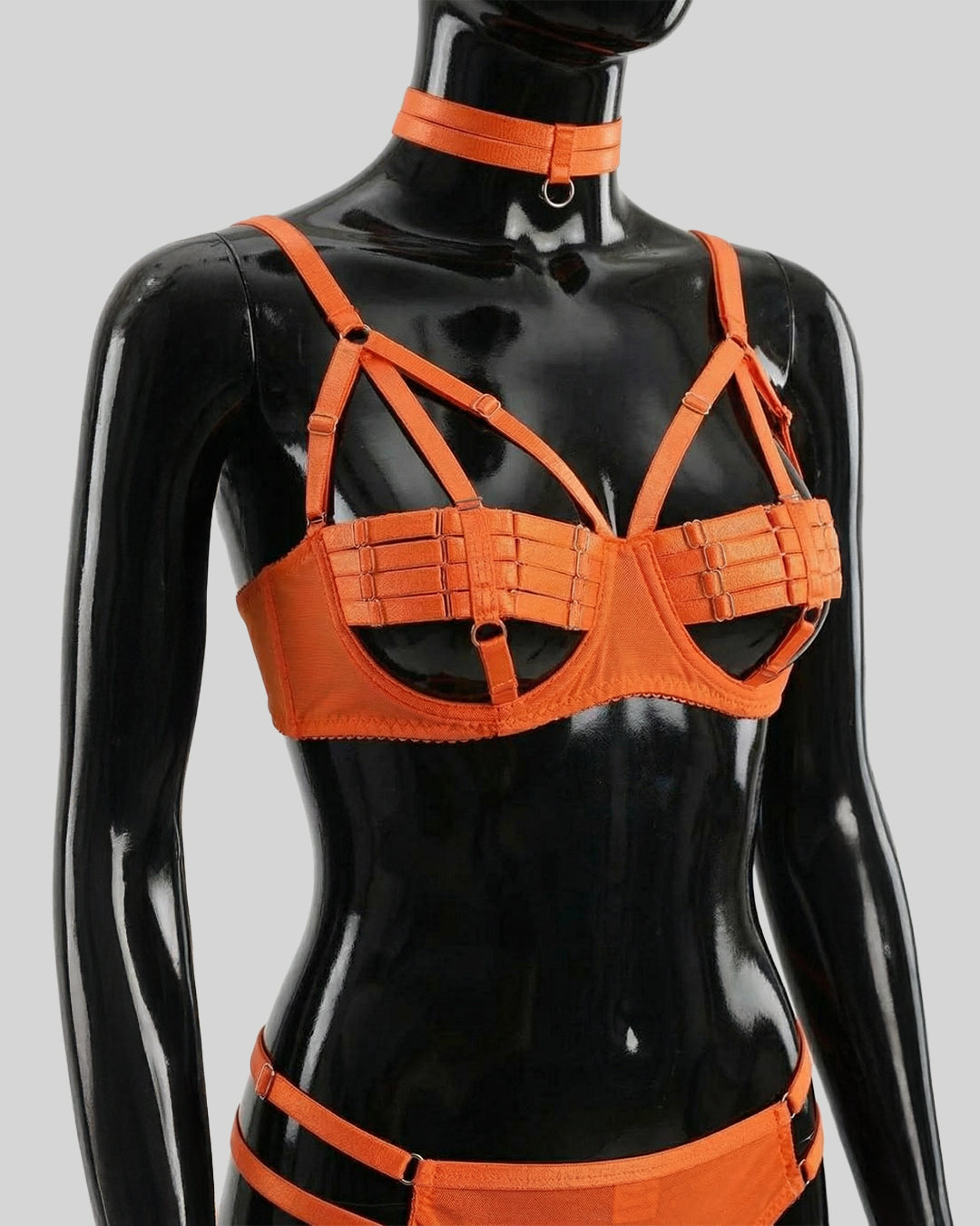 Golden Hour Tease – Strappy Bralette & Brief Set