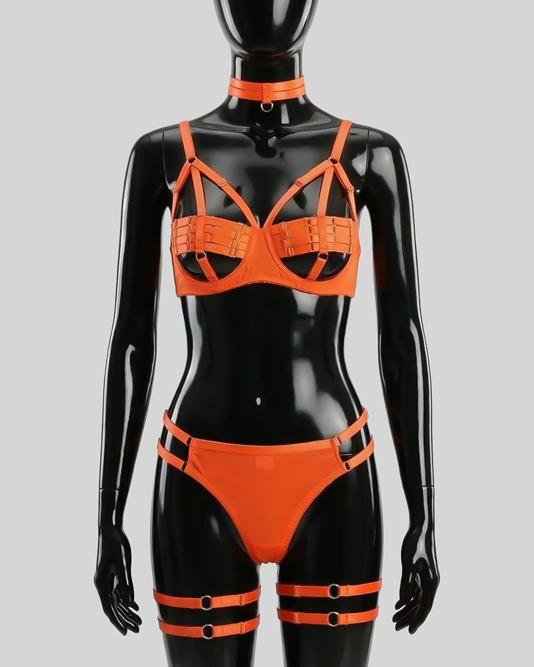 Golden Hour Tease – Strappy Bralette & Brief Set