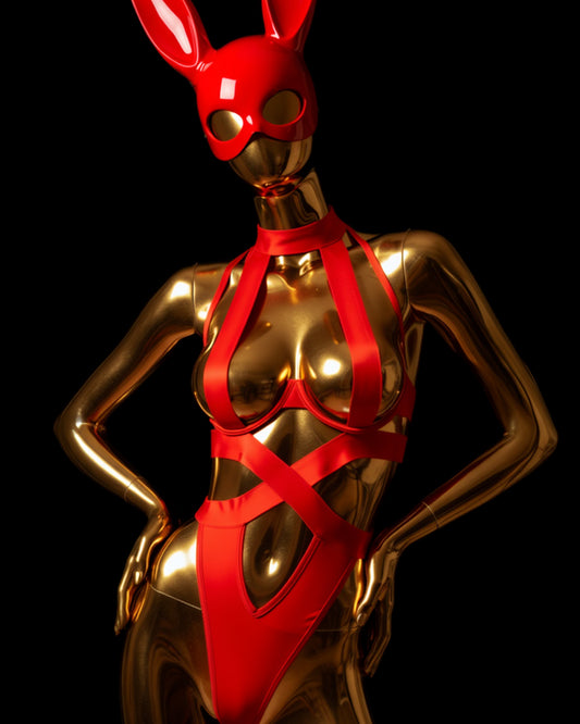 Magma Hot – Strap Halter Hollow Out Bodysuit